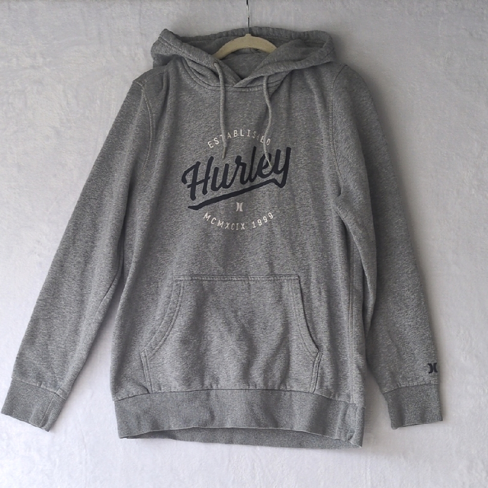 Hurley Men's Gray‎ Casual Surf Hoodie Size M